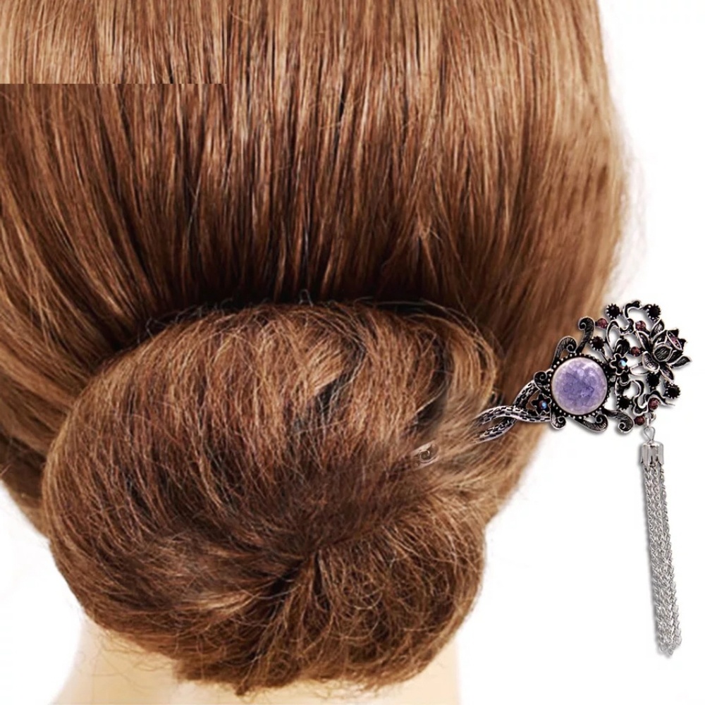 6" Tassel Hairpin - Picture 2 of 8
